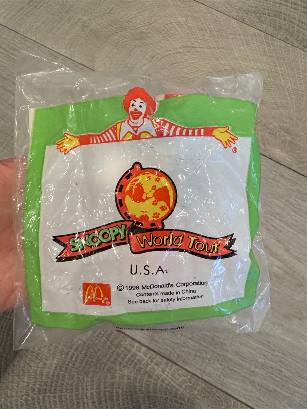 McDonald's Scoopy World Tour 1998 USA Toy